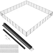 Pool Fence 4 x 108 FT Removable Pool Fences for Inground Pools Outdoor