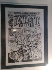 Prod Art Fantastic Four #155 cover, Rich Buckler art, 8.5x11. Silver Surfer