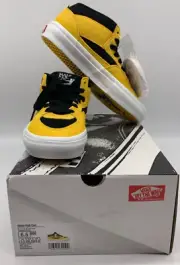 VANS Skate Half Cab Tennis - Bruce Lee - Black/Yellow - Size 6.5 MN