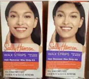 2 Pack of Sally Hansen Wax Strips Face & Bikini Hair Remover Kit 68 Total Strips