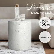 Levede Side Table Terrazzo Round End Tables Magnesia Outdoor Concrete Stool