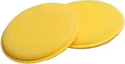 YOSADIER 12pcs Waxing Polish Applicator Pads for Vehicle Glass Cleaning Durable Yellow Sponge for Car Waxing Interior Maintenance High Density for Easy Application