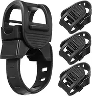 ibasenice 4Pcs Bike Light Mounting Bracket Secure Fit Flashlight Holder Quick Installation for Bicycles Mountain Bikes Fishing Rods Durable Torch Clamp