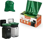 Pupzle Dog Poop Trash Can Liners for Dog Poop Bin, Outdoor Waste Disposal, Ultra Durable, Leakproof & Odor Absorbing Dog Poop Bags