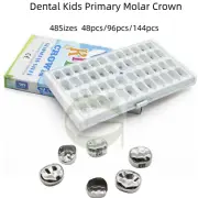 Dental Primary Molar Teeth Crown Stainless Steel For Kids Temporary Teeth Crown