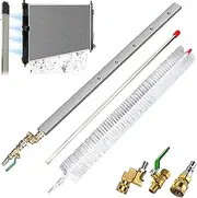 Radiator Cleaning Wand for Pressure Washer, Efficient Car No-Removal Cleaning Tool, 4500 Psi Flush Radiator Cleaning Tool with Tips & Quick Couplers, Car Radiators Cleaning Wand (60cm/24in)