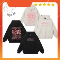 在飛比找蝦皮購物優惠-粉色 Stussy 6 Line 連帽衫 - 韓國棉氈,寬形