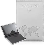 [ILIYAH] Passport Cover Passport Holder Travel Wallet Passport Case Slim Travel Document Organizer Stylish Travel Wallets(Grey)