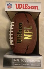 NEW NWB Wilson NFL Touchdown Football Official Size Age 14+ Composite