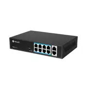 Milesight 8 Port 100Mbps Af At 120 Watt Poe Switch With Gigabit Uplink