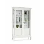 Showcase Glass Cabinet Sideboard 2 Doors White Matt Classic Art Poor 126X44X207H