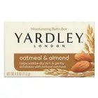 Yardley London Oatmeal & Almond Moisturizing Bath Bar Soap, 4.0 oz.