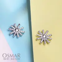 在飛比找蝦皮商城優惠-絢彩家【OSMAR】韓版簡約太陽鑲鑽 無耳洞黏貼式耳環 附1