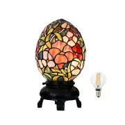 Egg Lamp - 12" H - Stained Glass Lamp - Unique Lamps - Tiffany Lamp Style (Eg...