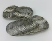 200PCS MEMORY WIRE SILVERTONE BEADING WIRE FREE SHIPPING