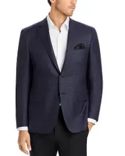 Canali Siena Tonal Check Regular Fit Sport Coat