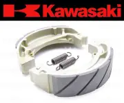 Set of (2) Kawasaki Water Grooved REAR Brake Shoes and Springs #41048-S003