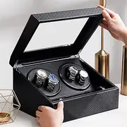 [CFZSALK] Automatic Watch Winder 6+ 4 Box Slient Motor Box Watches Mechanism Cases Drawer Storage Display Watches (Color : D, Size : 305 * 235 * 180mm) KeYJ