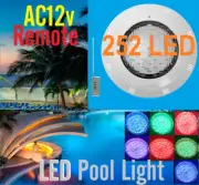 New 15W 252 Led Swimming ABS Pool Party Light RGB 7 Color Remote Control