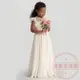 外貿歐美童裝新款夏兒童婚紗禮服女童演出鋼琴比賽生日雪紡公主裙