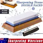 1000/6000 Grit Dual Whetstone Knife Sharpening Stone Water Wet Stone Sharpener