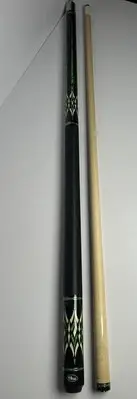 AB Earth 13mm Tip 58" Maple Pool Cue Irish Linen Wrap Green 19oz New