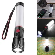 High Power LED Flashlight COB Mini Torch Portable Camping Light Power Bank Lamp