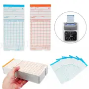 AU 100/200/400 Monthly Payroll Cards For Employee Time Attendance Clock Recorder