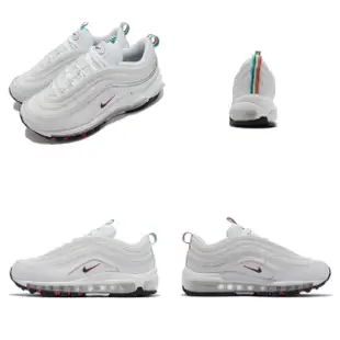 【NIKE 耐吉】休閒鞋 Air Max 97 運動 女鞋 經典款 氣墊 避震 反光 球鞋穿搭 白(DH1592-100)