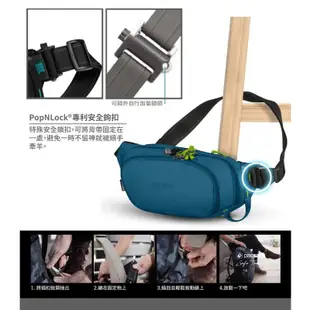 【澳洲 Pacsafe】送》防盜腰包 3.5L ECO RFID 防偷護照包 旅行防搶單肩包 斜側背包_41104530