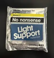 Vintage No Nonsense 1986 Light Support Pantyhose #335 Queen PlusTan Regular