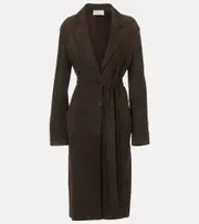 [The Row] The Row Babilonia suede coat AU 6 brown