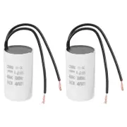 6uF CBB60 Running Capacitor, 2 Pcs Run Capacitor,White