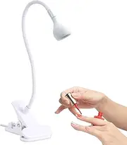 Gooseneck UV Lamp,Gooseneck LED Nail Light for Gel Nails, Clamp on Nail Lamp - Small USB UV Lamp, Manicure Dryer, Home Salon Nail Accessories for Women Girls