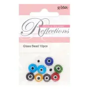 NEW Ribtex Millefiori Round Eye Bead 10 Pack By Spotlight