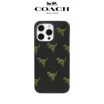 【COACH】IPHONE 15 PRO MAX 真皮手機殼 小恐龍