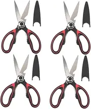 TOVINANNA 4pcs Multi-function Scissors Set Kitchen Shears for Fruit Noodles Pizza Professional Practical