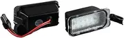 DEMULAX 2Pcs License Plate Light For Ford KUGA S MAX MONDEO MK4 MK5 MK2 FIESTA 2008-2019 FOCUS ABS Plastic 12V Number Signal Light Car Number Plate Light