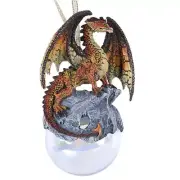 Pacific Giftware 11461 Hyperion Dragon Ornament Ball by Ruth Thompson (Orange)