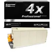 4x Eurotone per Cartridge Black for OKI C-710-CDTN C-710-DN