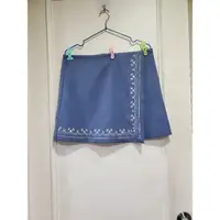 在飛比找蝦皮購物優惠-1_5💜air space湖水藍 波西米亞風 刺繡 一片裙 