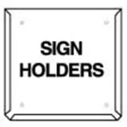 Hazchem Warning Safety Sign Aust Standards Placard Holder Metal 270x270mm