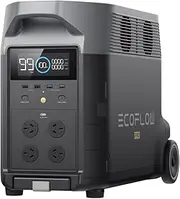 EF ECOFLOW 3600Wh DELTA Pro Power Station Expandable 3.6kWh-25kWh, Home Battery,Huge 3600W AC Output, Solar Generator For Home Backup, Travel, Outdoor Camping, Boats,RV