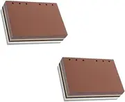 TEHAUX Sets Blank Journal Planner Inserts Kraft Divider Paper Refills Unlined Kraft Paper for Ring Binders Sheets