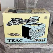 New In Box TEAC SL-D80-J Jade CD Player Alarm Clock Radio Retro/Vintage Boombox