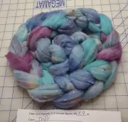Polwarth Wool Viscose Blended Combed Top Roving Spinning Felting Tweed Drift