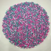 Polymer Clay Balls - Pink/Teal/White | Resin Art | Slime | Crafts | Sprinkles