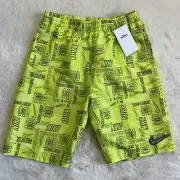 NWT Nike Boys XL Mash-Up Volley Short Swim Trunks Board Shorts Neon Green Logo