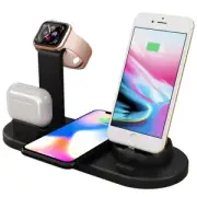 Fast Wireless Charger Charging Dock Station for AirPods iWatch iPhone 6 IN 1