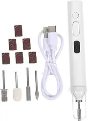 JECOMPRIS Manicure Machine Drill Nails Electric Remover Discs Electric Nail File Nail Polisher Electric Nail Drill Nail Grinder Drill Bits Pedicure Disc Replacement Nail Tools White Plastic